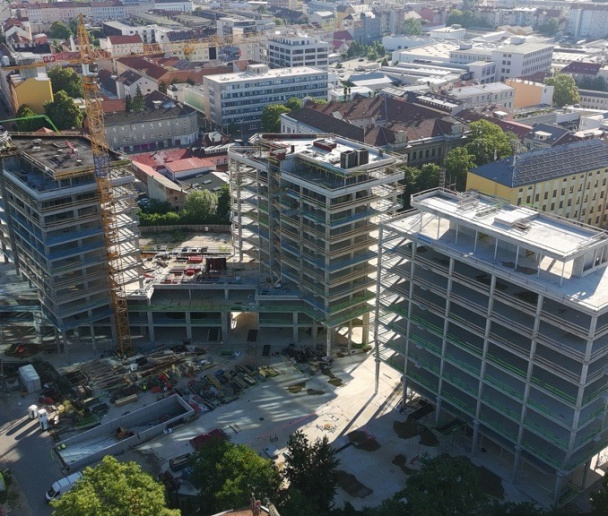 Dodávka řeziva - areál Vlněna, Brno 1