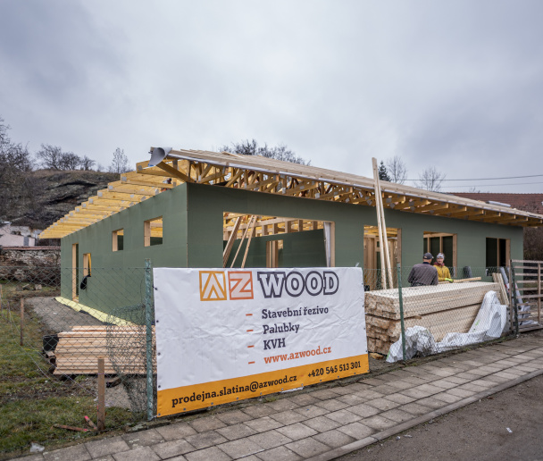 Dodávka materiálů - dřevostavba, Hostěradice 4