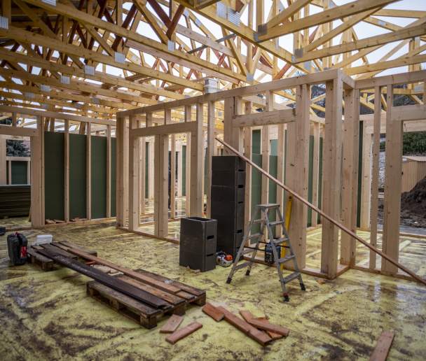 Dodávka materiálů - dřevostavba, Hostěradice 3